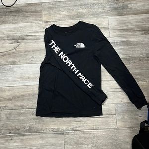 Regular black the north face long sleeve shirt. Size small.